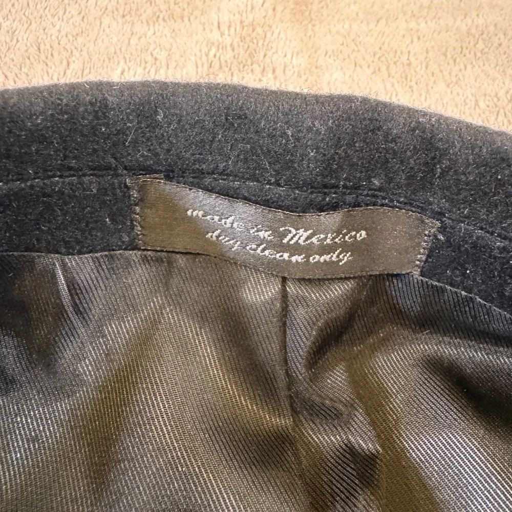 Executive 100% Cashmere Italian Fabric Blazer Jacket Black Sport Coat  SZ 44L